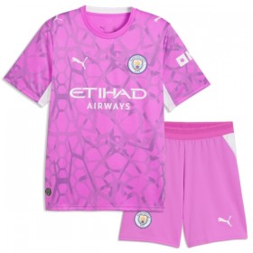 Levné Manchester City Brankářské Dětské Venkovní Fotbalové dresy Růžová 2026-27 Krátký Rukáv