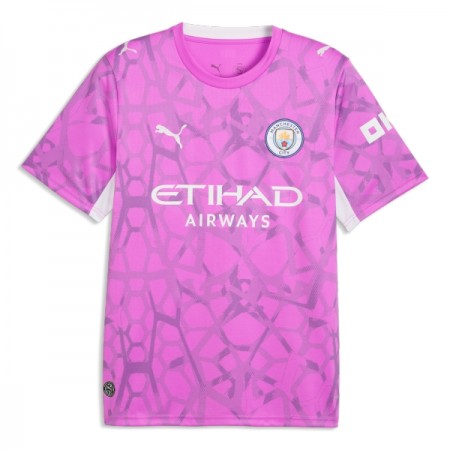 Levné Manchester City Brankářské Venkovní Fotbalové dresy Růžová 2026-27 Krátký Rukáv