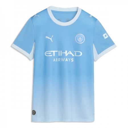 Levné Manchester City Dámské Domácí Fotbalové dresy 2026-27 Krátký Rukáv