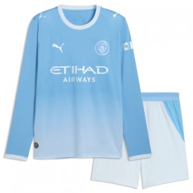 Levné Manchester City Dětské Domácí Fotbalové dresy 2026-27 Dlouhý Rukáv