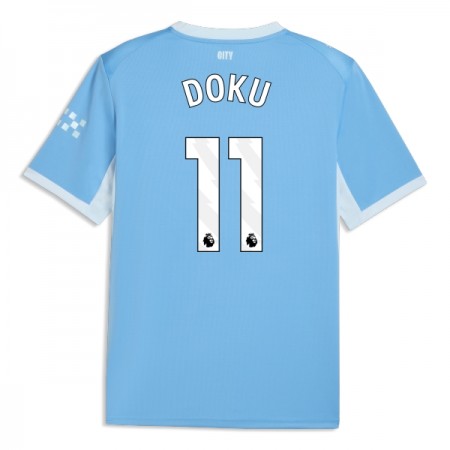Levné Manchester City Doku 11 Domácí Fotbalové dresy 2026-27 Krátký Rukáv