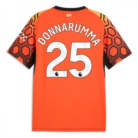Levné Manchester City Donnarumma 25 Brankářské Alternativní Fotbalové dresy Oranžový 2026-27 Krátký Rukáv