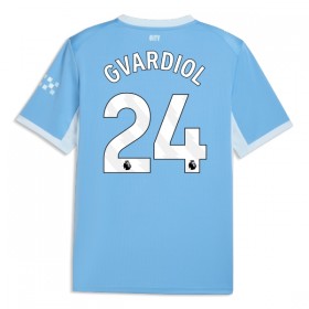 Levné Manchester City Gvardiol 24 Domácí Fotbalové dresy 2026-27 Krátký Rukáv