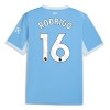 Levné Manchester City Rodrigo 16 Domácí Fotbalové dresy 2026-27 Krátký Rukáv