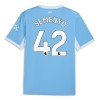 Levné Manchester City Semenyo 42 Domácí Fotbalové dresy 2026-27 Krátký Rukáv