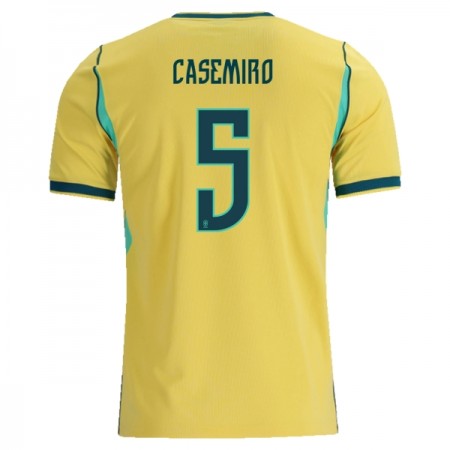 Levné Brazílie Casemiro 5 Domácí Fotbalové dresy MS 2026 Krátký Rukáv
