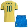 Levné Brazílie Neymar JR 10 Dětské Domácí Fotbalové dresy MS 2026 Krátký Rukáv