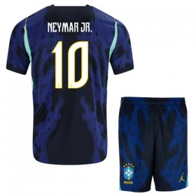 Levné Brazílie Neymar JR 10 Dětské Venkovní Fotbalové dresy MS 2026 Krátký Rukáv