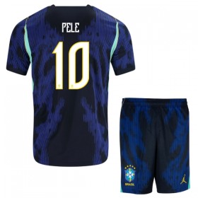 Levné Brazílie Pele 10 Dětské Venkovní Fotbalové dresy MS 2026 Krátký Rukáv
