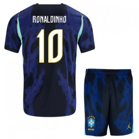 Levné Brazílie Ronaldinho 10 Dětské Venkovní Fotbalové dresy MS 2026 Krátký Rukáv