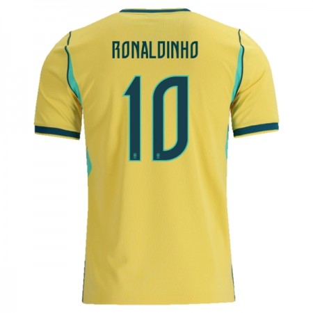 Levné Brazílie Ronaldinho 10 Domácí Fotbalové dresy MS 2026 Krátký Rukáv