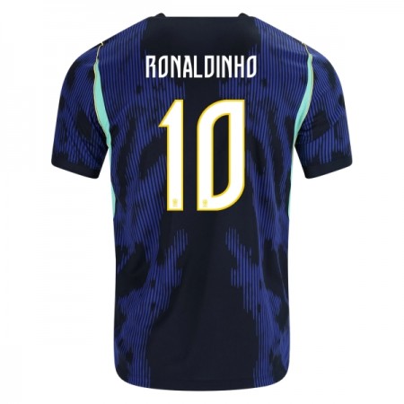 Levné Brazílie Ronaldinho 10 Venkovní Fotbalové dresy MS 2026 Krátký Rukáv