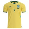 Levné Brazílie Vini JR. 7 Dětské Domácí Fotbalové dresy MS 2026 Krátký Rukáv