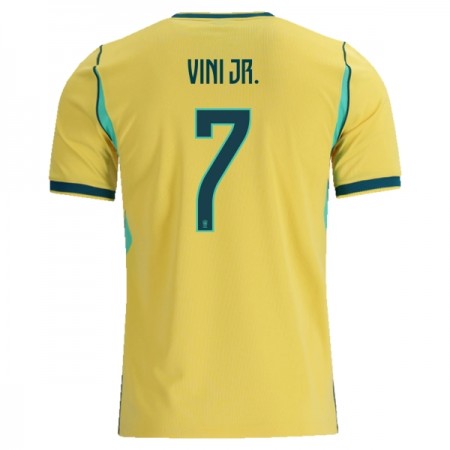 Levné Brazílie Vini JR. 7 Domácí Fotbalové dresy MS 2026 Krátký Rukáv