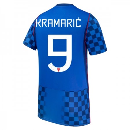 Levné Chorvatsko Kramaric 9 Venkovní Fotbalové dresy MS 2026 Krátký Rukáv