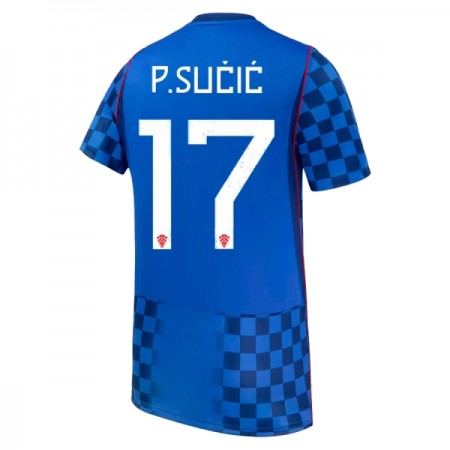 Levné Chorvatsko P. Sucic 17 Venkovní Fotbalové dresy MS 2026 Krátký Rukáv