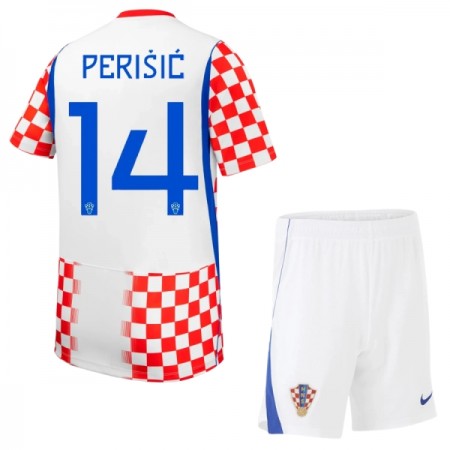 Levné Chorvatsko Perišić 14 Dětské Domácí Fotbalové dresy MS 2026 Krátký Rukáv