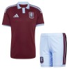 Levné Aston Villa Dětské Domácí Fotbalové dresy 2026-27 Krátký Rukáv