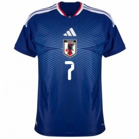 Levné Japonsko Mitoma 7 Domácí Fotbalové dresy MS 2026 Krátký Rukáv