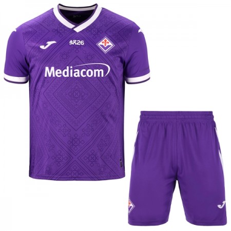 Levné AC Fiorentina Dětské Domácí Fotbalové dresy 2026-27 Krátký Rukáv