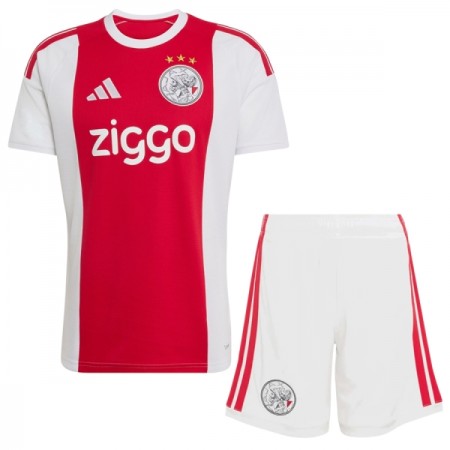 Levné Ajax Amsterdam Dětské Domácí Fotbalové dresy 2026-27 Krátký Rukáv
