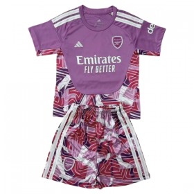 Levné Arsenal Brankářské Dětské Nachový 2026-27 Krátký Rukáv