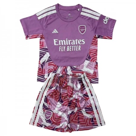 Levné Arsenal Brankářské Dětské Nachový 2026-27 Krátký Rukáv