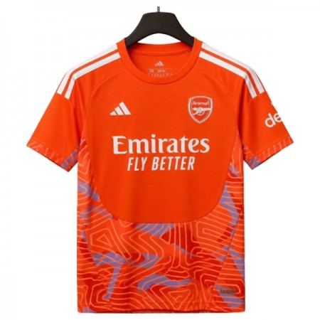 Levné Arsenal Brankářské Oranžový 2026-27 Krátký Rukáv
