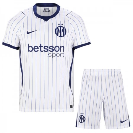 Levné Inter Milán Dětské Venkovní Fotbalové dresy 2026-27 Krátký Rukáv