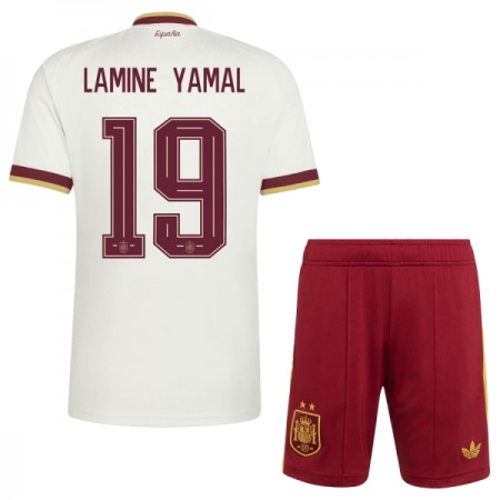 Levné Španělsko 2 Stars Lamine Yamal 19 Dětské Venkovní Fotbalové dresy MS 2026 Krátký Rukáv Levné Španělsko 2 Stars Lamine Yamal 19 Dětské Venkovní Fotbalové dresy MS 2026 Krátký Rukáv