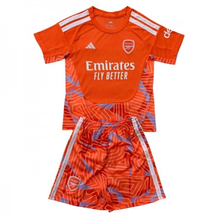 Levné Arsenal Brankářské Dětské Oranžový 2026-27 Krátký Rukáv
