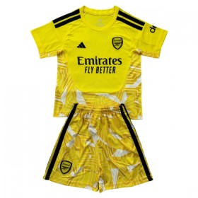 Levné Arsenal Brankářské Dětské Žlutá 2026-27 Krátký Rukáv