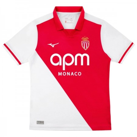 Levné AS Monaco Domácí Fotbalové dresy 2026-27 Krátký Rukáv