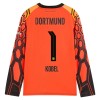 Levné Borussia Dortmund Kobel 1 Brankářské Domácí Fotbalové dresy Oranžový 2026-27 Dlouhý Rukáv Levné Borussia Dortmund Kobel 1 Brankářské Domácí Fotbalové dresy Oranžový 2026-27 Dlouhý Rukáv