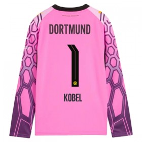 Levné Borussia Dortmund Kobel 1 Brankářské Venkovní Fotbalové dresy Růžová 2026-27 Dlouhý Rukáv