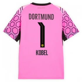 Levné Borussia Dortmund Kobel 1 Brankářské Venkovní Fotbalové dresy Růžová 2026-27 Krátký Rukáv