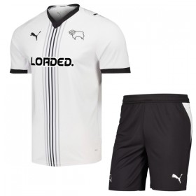 Levné Derby County Dětské Domácí Fotbalové dresy 2026-27 Krátký Rukáv