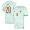 Levné Francie Desire Doue 20 Venkovní Fotbalové dresy MS 2026 Krátký Rukáv Levné Francie Desire Doue 20 Venkovní Fotbalové dresy MS 2026 Krátký Rukáv