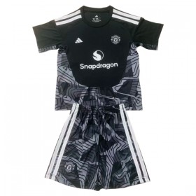 Levné Manchester United Brankářské Dětské Černá 2026-27 Krátký Rukáv