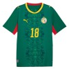 Levné Senegal Sarr 18 Venkovní Fotbalové dresy MS 2026 Krátký Rukáv