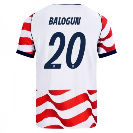 Levné Spojené Státy Americké Balogun 20 Domácí Fotbalové dresy MS 2026 Krátký Rukáv