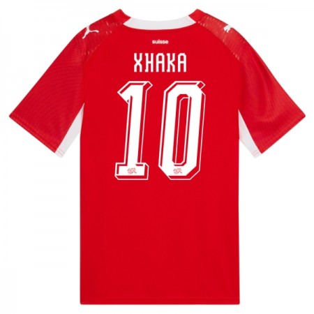 Levné Švýcarsko Granit Xhaka 10 Domácí Fotbalové dresy MS 2026 Krátký Rukáv Levné Švýcarsko Granit Xhaka 10 Domácí Fotbalové dresy MS 2026 Krátký Rukáv