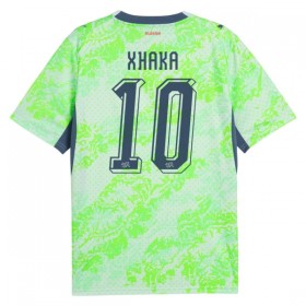 Levné Švýcarsko Granit Xhaka 10 Venkovní Fotbalové dresy MS 2026 Krátký Rukáv