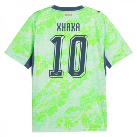 Levné Švýcarsko Granit Xhaka 10 Venkovní Fotbalové dresy MS 2026 Krátký Rukáv