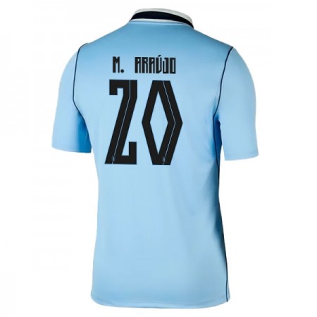 Levné Uruguay Maximiliano Araujo 20 Domácí Fotbalové dresy MS 2026 Krátký Rukáv