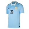 Levné Uruguay Maximiliano Araujo 20 Domácí Fotbalové dresy MS 2026 Krátký Rukáv