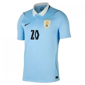 Levné Uruguay Maximiliano Araujo 20 Domácí Fotbalové dresy MS 2026 Krátký Rukáv