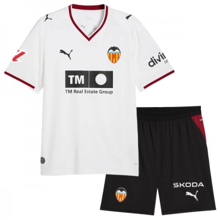 Levné Valencia CF Dětské Domácí Fotbalové dresy 2026-27 Krátký Rukáv