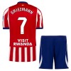 Levné Atlético Madrid Griezmann 7 Dětské Domácí Fotbalové dresy 2026-27 Krátký Rukáv