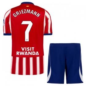Levné Atlético Madrid Griezmann 7 Dětské Domácí Fotbalové dresy 2026-27 Krátký Rukáv